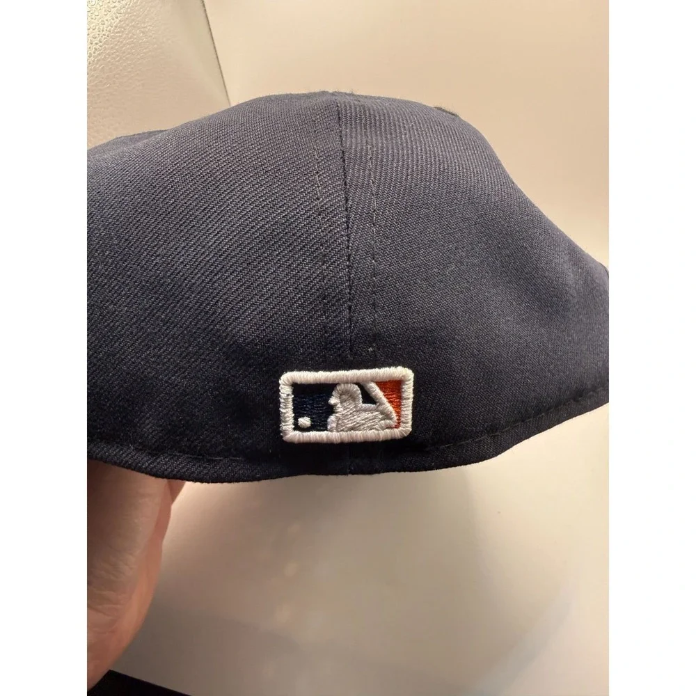 New Era‎ 59FIFTY Houston Astros Classic Navy & Orange Fitted Hat Size 7